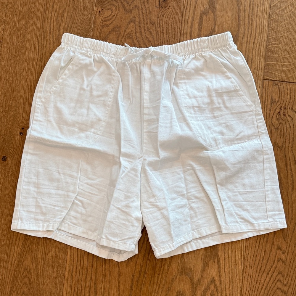 White Stag Women's High Waist White Shorts